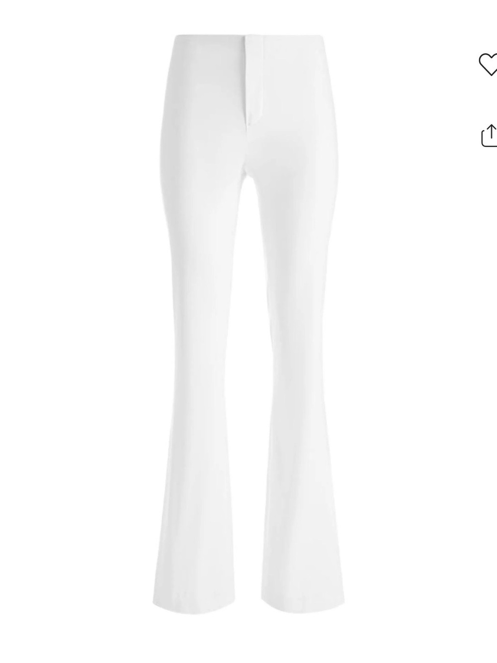 Alice + Olivia White Flare Pants